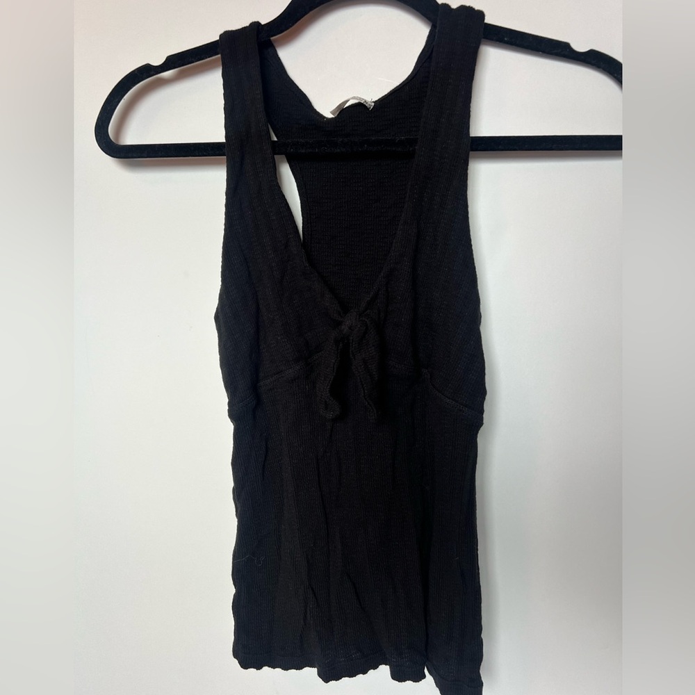 Black Free People Racerback Tank